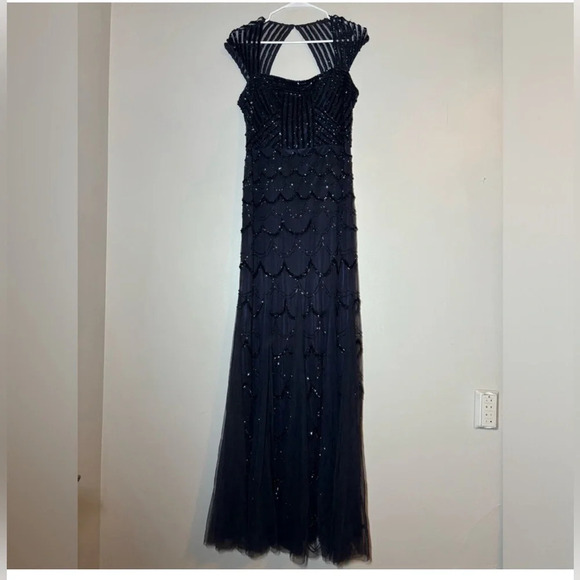 Cache Maxi Sequin Beaded Formal gown Dress size 10 - Picture 1 of 7